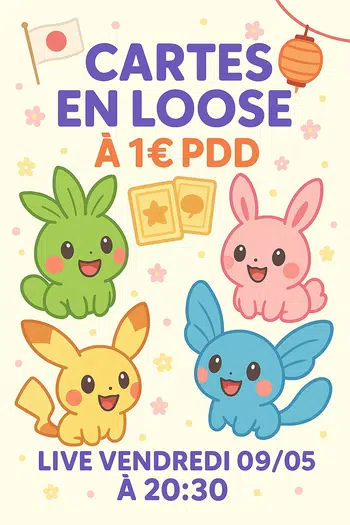 ☀️Cartes en loose multiséries à 1€PDD ☀️