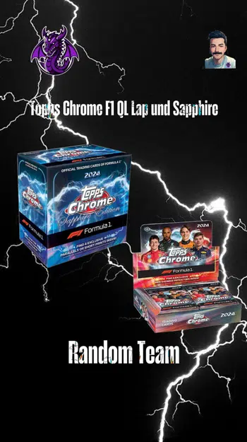 Topps F1 QL Lap und Sapphire Hobby Box Random Team