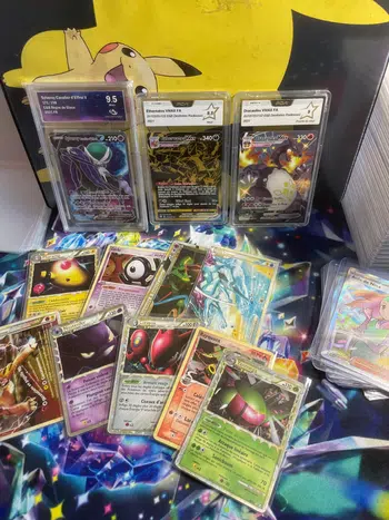 Bloc ex, cartes légendes, prime, carte gradée fr et jap plus AR 151