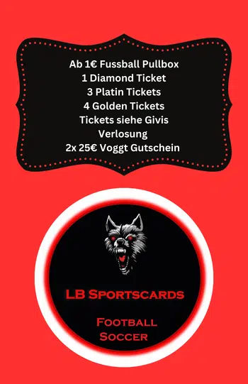 Ab 1€ Fussball Pullbox mit Diamond, Platin und Golden Tickets