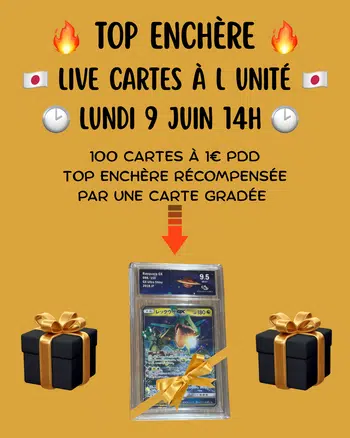 🔥 Top enchère - Cartes japonaises 1€ PDD 🔥