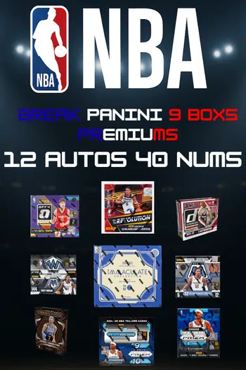 Break légendaire .. 9 boxs panini premiums