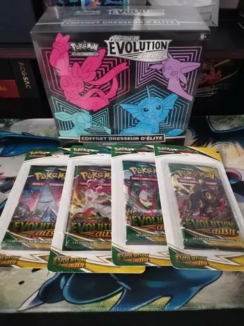ETB et Art Set Evolution Céleste scellé + Carte loose et ACG