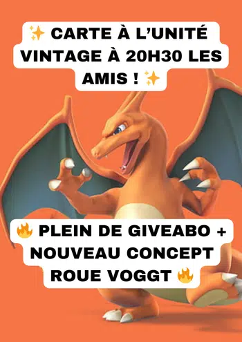 🚨 Carte à l'unité – 1€ PDD - ROUE VOGGT + GIVEABO ! 🚨