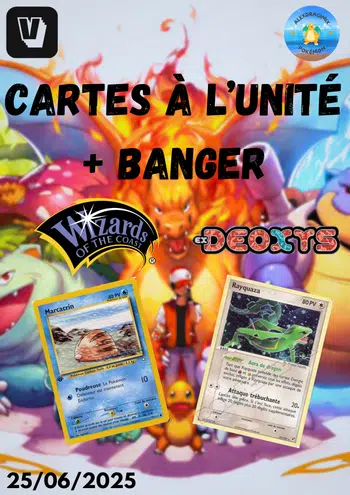 Cartes à l’unité multi séries 🃏 + Bangers 1`€ PDD🔥🎯
