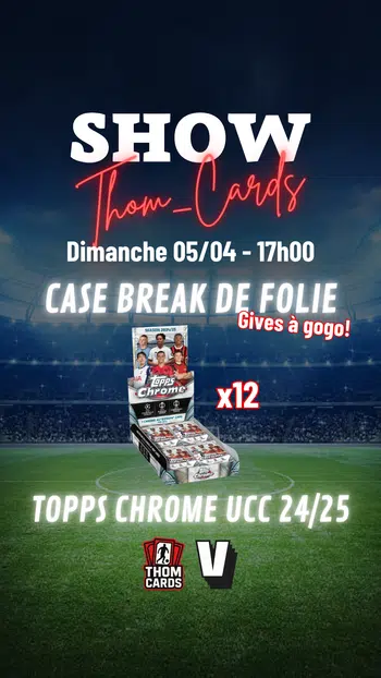 ⚽ CASEBREAK - 12 x TOPPS CHROME UCC 24/25 HOBBY BOX ! 💥