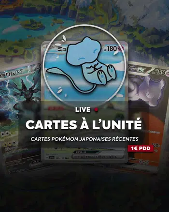 CARTES À L'UNITÉ POKÉMON JAPONAIS AVEC MEW BUBBLE ET SAR