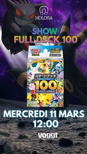 🇯🇵🔥 DECK 100 SHOW - EXCLU POKEMON CENTER 🇯🇵🔥