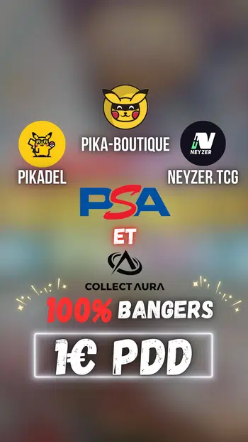 1€ PDD SHOW 100 %CARTES GRADÉES