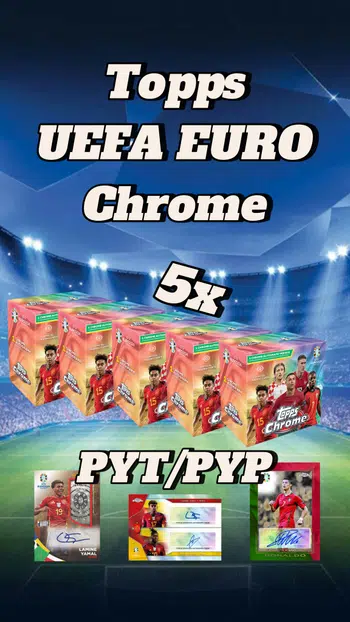 ⚽️ES IST WIEDER SOWEIT⚡️  5x UEFA Euro Chrome Hobby Box ⚡️ + Giveaways