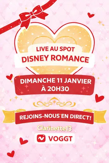 Live Disney Romance au Spot sur 5 displays