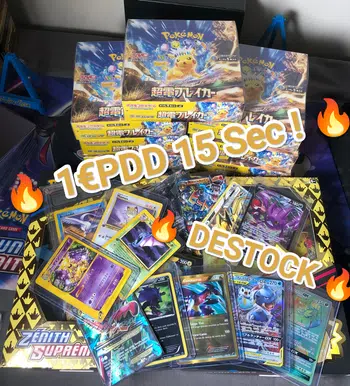 DESTOCK ! 👀 1e PDD / 15sec 🔥 Venez braquez mais pas trop 👀 SV8 JAPONAIS ET CARTES A L'UNITEES