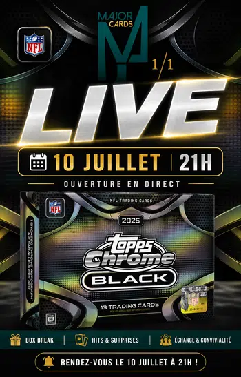 ✨🏈BOXBREAK NEW TOPPS CHROME BLACK NFL 2025 🏈✨