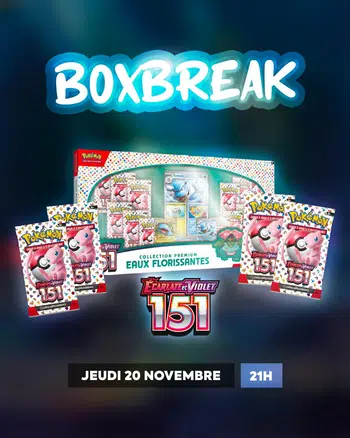 ⚡️🇫🇷 Boxbreak 151 FR - Coffret eaux florissantes 🍀💧
