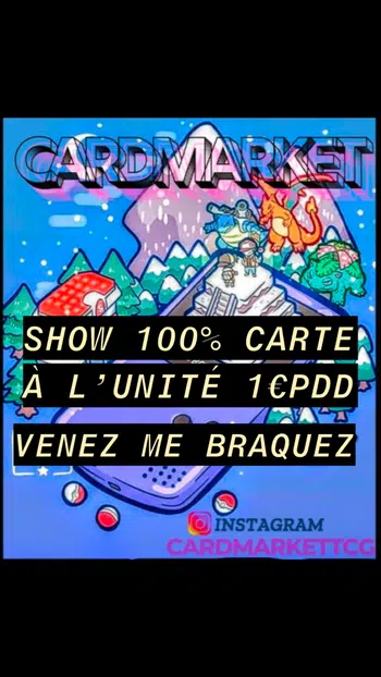 GROS SHOW 100% CARTE À L’UNITÉ 1€PDD🚨VENEZ ME BRAQUEZ 🚨