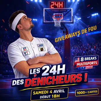 LES 24H DES DÉNICHEURS 💎 1000+ CARTES, 8 BREAKS, 4 SPORTS 🏀🏈⚾️🏒
