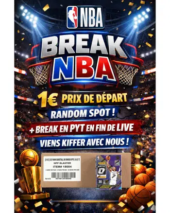 🔥🏀 BREAK NBA LIVE 1€ RANDOM SPOT 🎁🔥+ case break donruss optic
