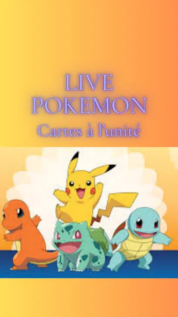 Live Cartes à l'unité POKEMON