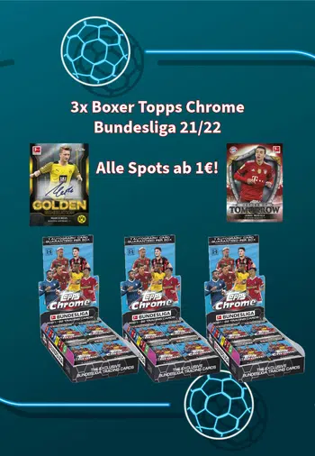 3 Boxer Topps Bundesliga Chrome 21/22 ab 1€! 💥
