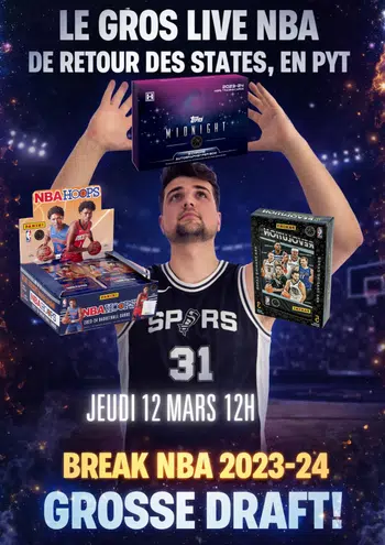 🔔LE GROS LIVE NBA DE RETOUR DES STATES, HOBBY MIDNIGHT + AUTRES BELLES BOXS EN PYT 🔔