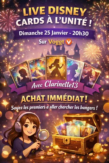 Live Multi séries Disney et Cartes à l'unité