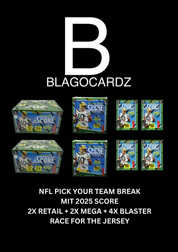 NFL Budget Break ++ 2025 Score Retail Pick Your Team ++ #304