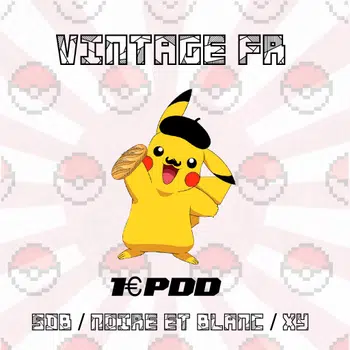 1€PDD Vintage 🇫🇷 SetDeBase / Noire et Blanc / XY