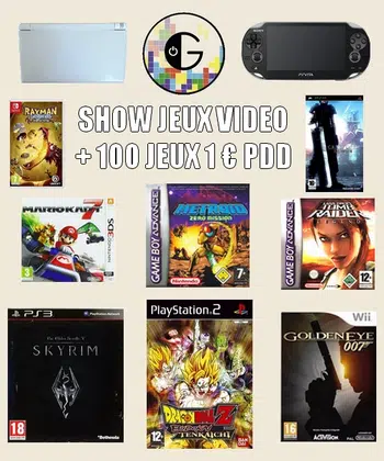 Enorme Show Jeux Vidéo | + 100 jeux 1 € PDD !!