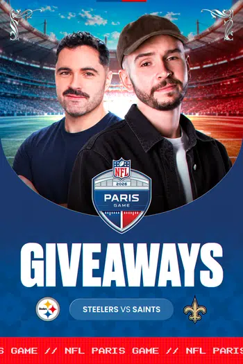 GROS GIVEAWAY POST NFL PARIS GAME