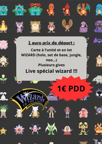 Cartes Wizard, 1 euro pdd !