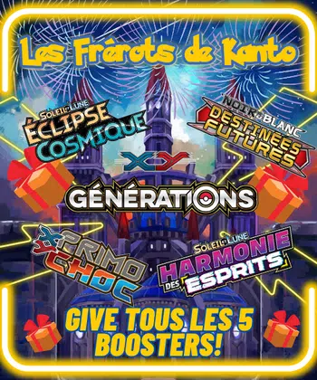 BOOSTERS NOIR ET BLANC, XY, SL ET BIEN +  ..  🔥