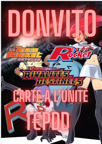 ⚫🔴 Carte a l'unité FR Spécial Team Rocket 1€ PDD ⚫🔴