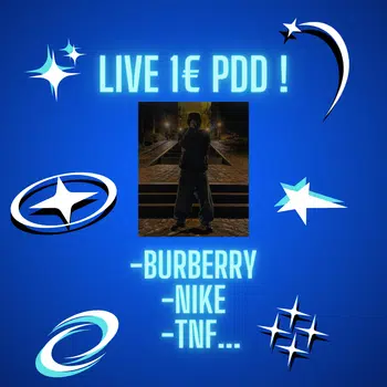 BIG LIVE 1€ PDD !! ✨ (BURBERRY, NIKE, TNF...)
