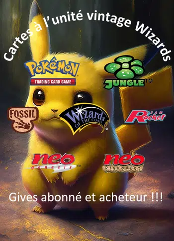 CARTES WIZARDS VINTAGE A L'UNITÉ 1PDD!!!