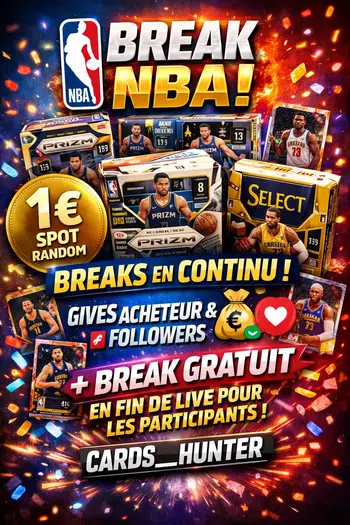 🔥🏀 BREAK NBA LIVE 1€ RANDOM SPOT 🎁🔥