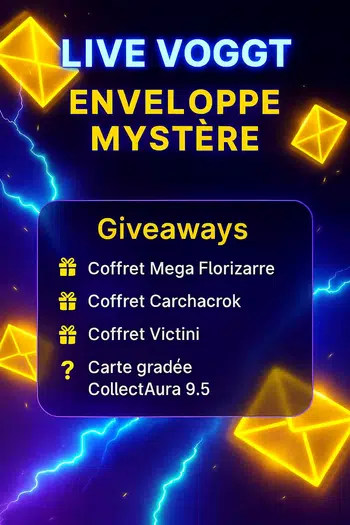 Ouvrons les Mystères!! 4 Gives Acheteur / Coffret Mega Flo/ Carchacrok/ Victini