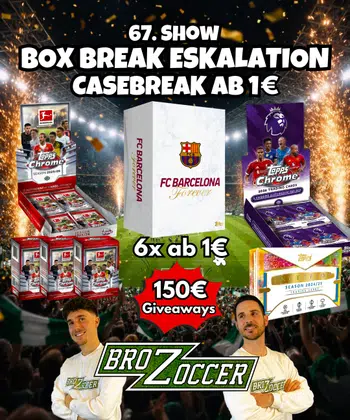 3000€ Barcelona Casebreak ab 1€!😱UCC Inception + Bundesliga & Premier League Chrome!🔥 150€ an Giveaways!🎁🤑