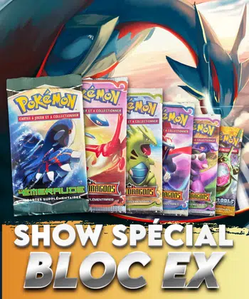 Le Vintage Show -> 4 Boosters EX Îles des Dragons + 1 Booster EX Emeraude 🚀😱🔥