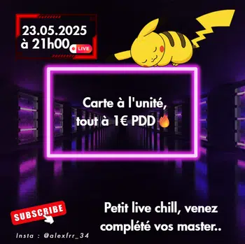 Live carte à l'unité XY / 1€PDD