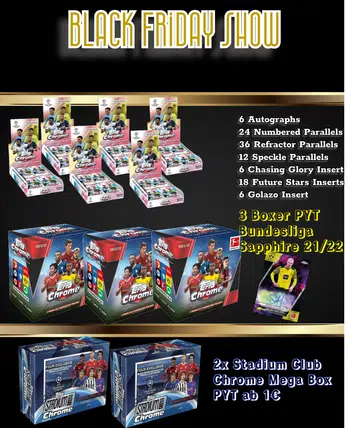 BLACK FRIDAY SHOW - Half Case Break UCL Chrome 2021/22 ⚡Sapphire Action und PYT ab 1€ 💎