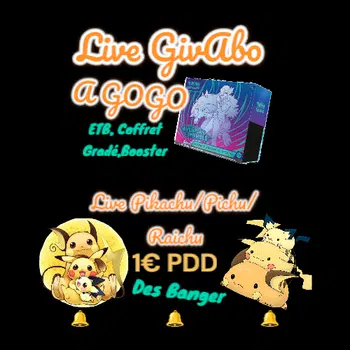🚨Live GivAbo de dingue et Live Pikachu/Pichu/Raichu et BoxBreack 🚨
