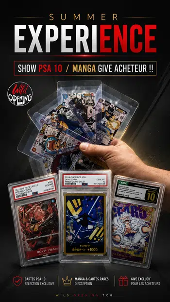 🏴☠️ PSA 10 🟥 Carte WINNER 🏆 Carte Manga Give acheteur🔥 SUMMER Experience PART 2🏴☠️