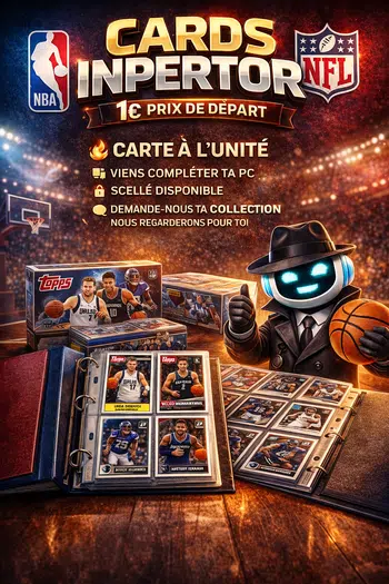 Live de Cartes à l'unité (NBA, SOCCER, NFL)