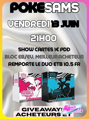 Show Cartes 1€ PDD ETB 10.5 à gagner