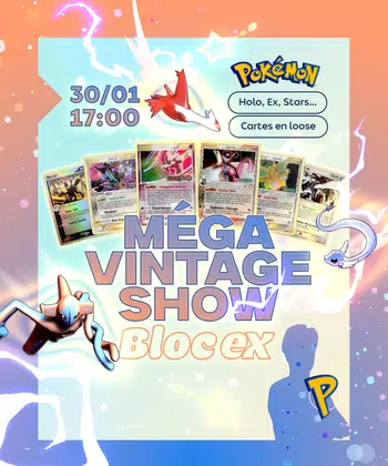 Le Vintage Show -> Toutes Les Plus Belles Holo, Rares Reverse, EX et Stars du Bloc EX 😱🤯🔥🚀 Espèces Delta, Tempête de Sable, Fantômes Holon, Deoxys, Dragon, Gardiens de Cristal, Emeraude, Île des Dragons et Gardiens du Pouvoir - Mon Plus Beau Live Bloc EX 😍