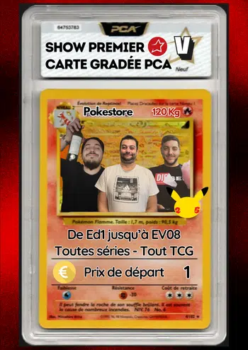 🔥Show Cartes Gradées - PDD 1€ - Nombreux Gives !🔥