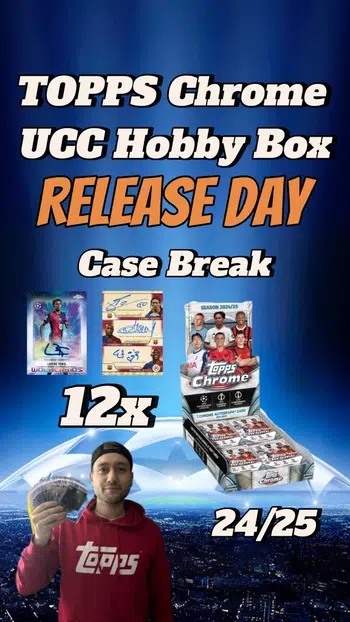 🔥Release Day🔥 Case Break 12x Topps Chrome UEFA Club COMPETITIONS Hobby Box 🔥