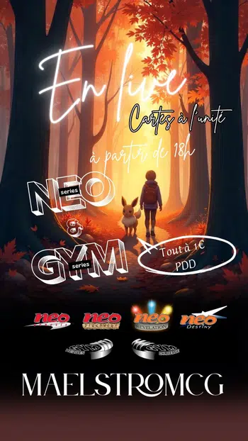 💥 Live Enchères Pokémon – Cartes Néo & Gym à saisir !