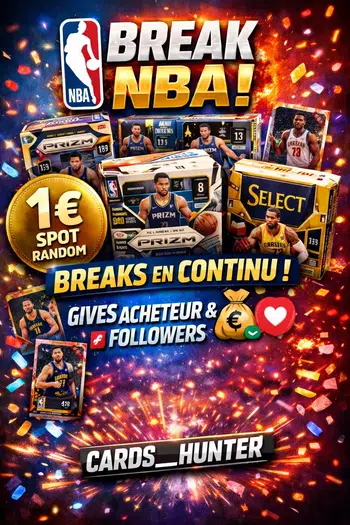 🔥🏀 BREAK NBA LIVE 1€ RANDOM SPOT 🎁🔥+ PYT 4 boxs