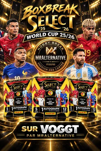 ⚽️Boxbreak X3 Hobby Select WorldCup 2025/26⚽️